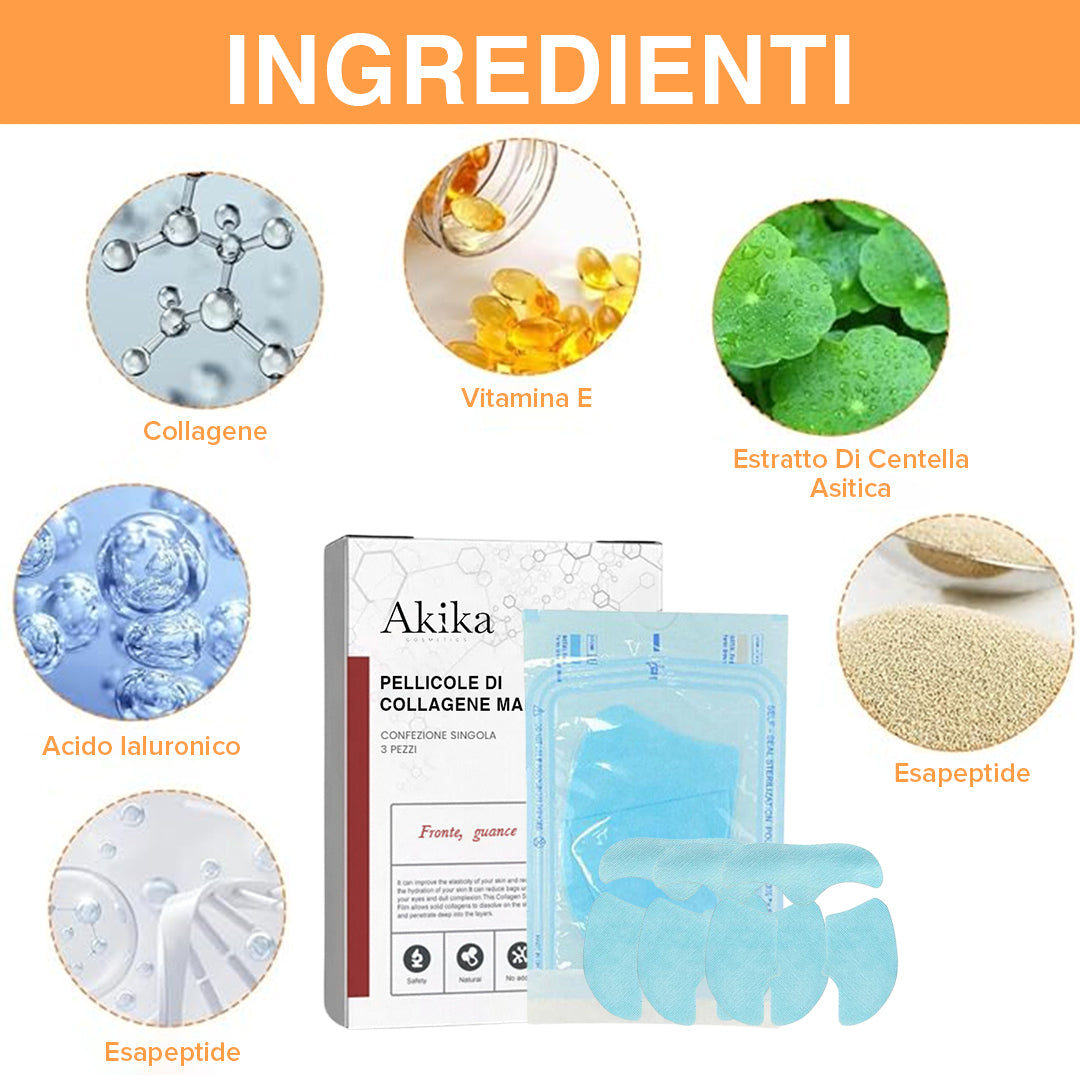 Akika Collagen Mask I 100% Bio-Collagene Marino Puro